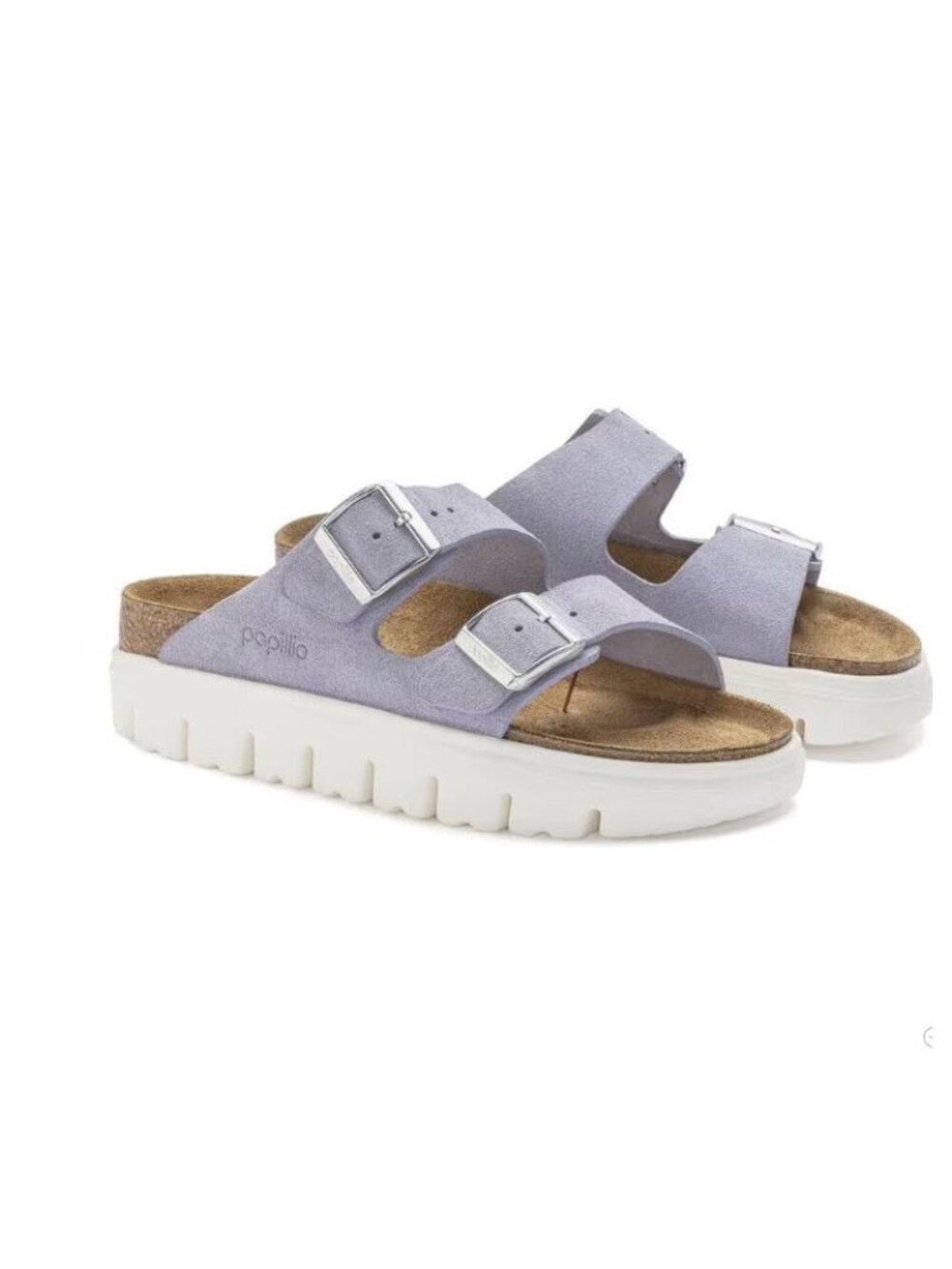 Papillio  Birkenstock Arizona Chunky Suede  Platform  Sandals Sz EU40/US9-9.5